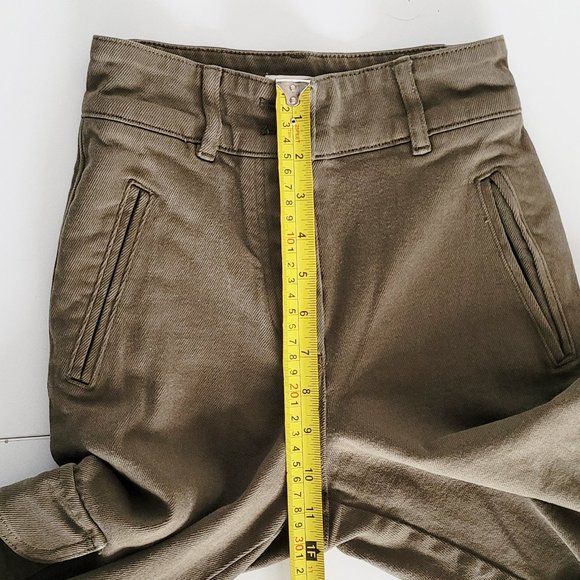 Aritzia Wilfred Free Army Green High-Rise Modern Cargo Utility Pants - Size 00 - Picture 11 of 12